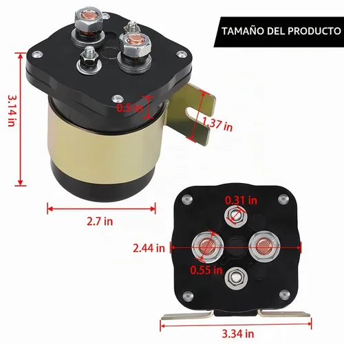 Vista 2 de KanSmart - Relé aislante de batería de 500 amperios para relé de audio móvil 12V 500A