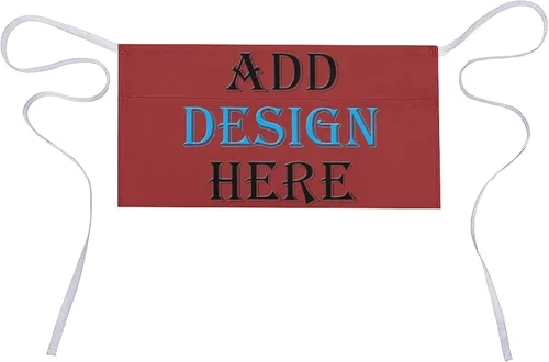 Vista 17 de HooSo Delantal de cocina personalizado, diseño de nombre, logotipo, foto, delantal de poliéster ajustable con dos bolsillos delanteros