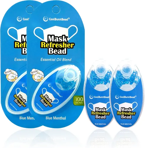 Vista 8 de Mascarilla refrescante de larga duración y fuerte fragancia refrescante, paquete de 2, con aceites esenciales naturales de hierbas y plantas