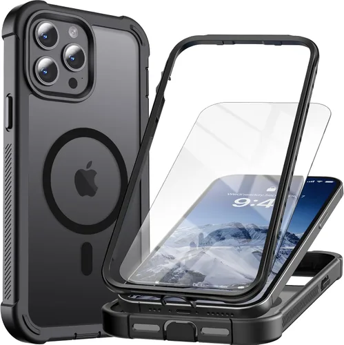 Vista 51 de Funda magnética para iPhone SE 3ª y 2ª [protector de pantalla] [compatible con MagSafe] [protección contra caídas de grado militar]