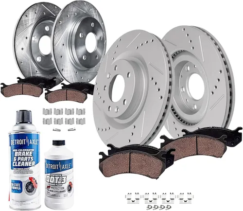 Vista 24 de Detroit Axle - Kit de freno delantero para Ford F-150 2010-2011, Ford Expedition Lincoln Navigator 2010-2021, repuesto de pastillas de freno