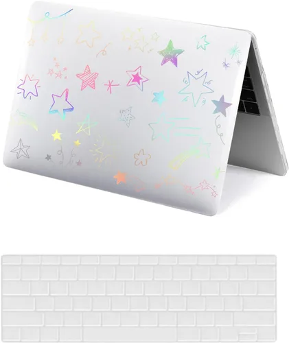 Vista 24 de Funda protectora para MacBook Air 2024 2023 de 15 pulgadas M2 M3 Retina/Touch ID A2941 A3114, carcasa rígida de plástico negro para laptop y León 801