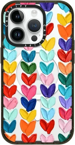 Vista 216 de CASETiFY Impact - Funda para iPhone 13 [protección contra caídas de 6.6 pies/compatible con Magsafe] Black Kingsnake, color negro transparente