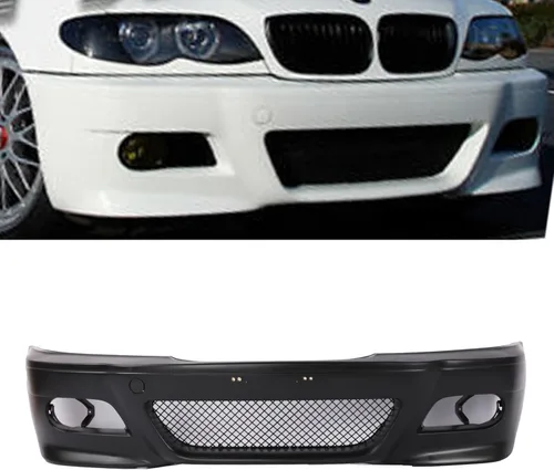 Vista 4 de PENSUN Fundas de parachoques delantero estilo M3 para BMW E46 SEDAN Wagon 1999-2005