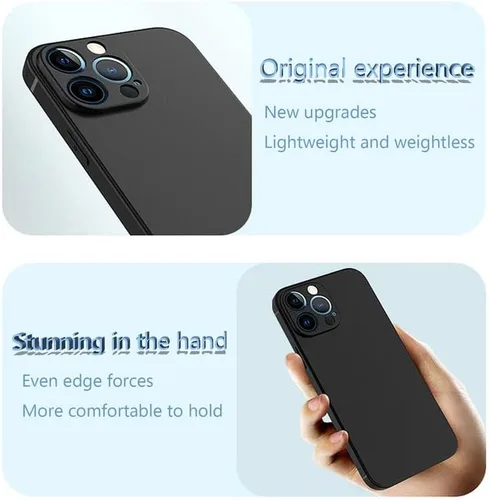 Vista 5 de BLU Bold K10 - Funda de silicona suave para BLU Bold K10 (6.60") con 1 protector de pantalla de vidrio templado, funda delgada de silicona a prueba