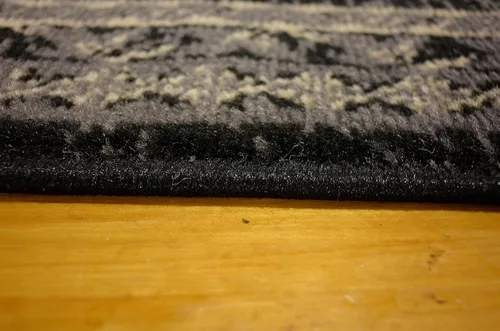 Vista 13 de Unique Loom Taftan Collection - Alfombra de borde geométrico de inspiración tribal (2 pies 2 pulgadas x 3 pies, rectangular, negro/gris)