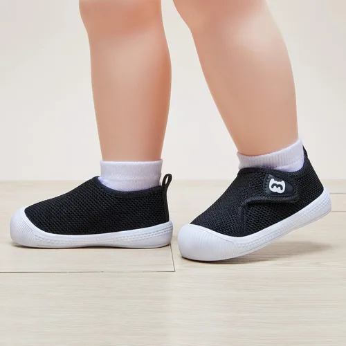 Vista 2 de BMCiTYBM Zapatos de bebé para niños y niñas, zapatos para caminar para niños pequeños, zapatos ligeros antideslizantes para 6, 9, 12, 18, 24 meses