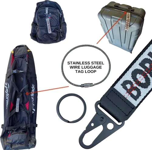 Vista 4 de Cordón para llaves de golf y maleta de viaje, identificador, gran regalo para golfista