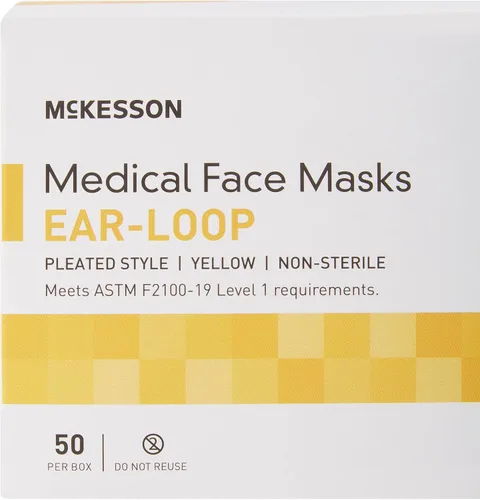 Vista 7 de McKesson Procedure Mask Pleated 91-2101