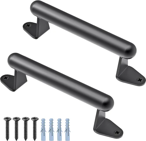 Vista 9 de SELEWARE - Manija de puerta de granero de 12 pulgadas, manija de metal resistente