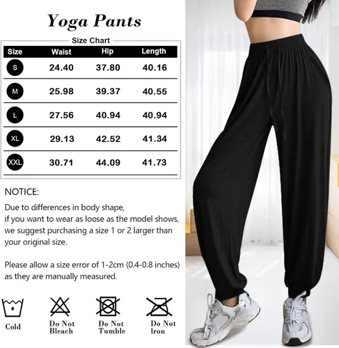 Vista 6 de ASIMOON Pantalones deportivos para mujer con bolsillos, ligeros, holgados, casuales, cómodos, elásticos, para yoga, correr, entrenamiento, descanso