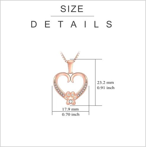 Vista 5 de Worlds Best French Bulldog Mom Frenchie Dog Mom Regalos de Bulldog francés para mujeres Regalos franceses Colgante de corazón de pata de oro