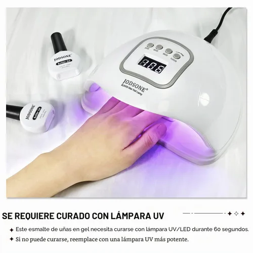 Vista 2 de JODSONE 2 unidades de gel constructor de 0.3 fl oz para uñas, gel constructor transparente para solución de engrosamiento de uñas, extensión