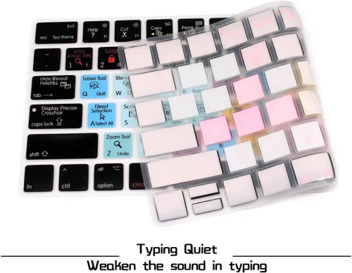 Vista 4 de HRH Illustrator AI - Funda de silicona para teclado inalámbrico mágico MLA22LL/A (A1644, 2015) con diseño de EE. UU