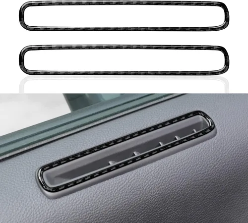 Vista 27 de Coche cambio cambio panel cubierta calcomanías para 2011 2012 2013 2014 Dodge cargador accesorios fibra carbono interior pegatinas