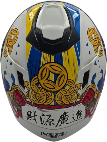 Vista 5 de Vega AIR GPX - Casco integral (talla M, Fortune)