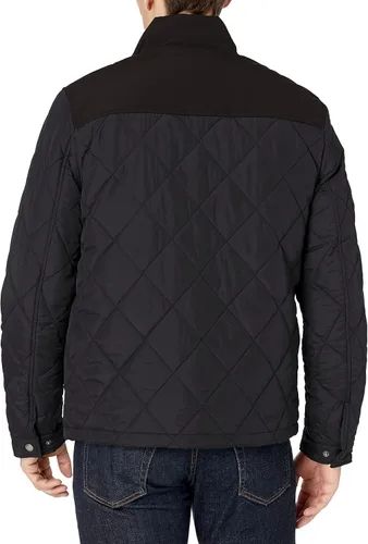 Vista 2 de Cole Haan Men's 28" Tonal Mix Media Diamond with Faux Sherpa Lining