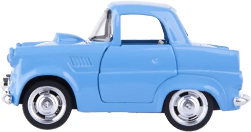 Vista 2 de Berry President Auto modelo de metal fundido a presión, vehículo de juguete con puertas abiertas, auto clásico vintage para niños y adultos (azul)