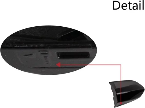 Vista 3 de RLB-HILON Tapa de Manija del Lado del Conductor Compatible con Ford Mustang 2015 a 2020 Año FR3Z-63218A15-ACPTM FR3Z-63218A15-AAPTM, Color Negro G1