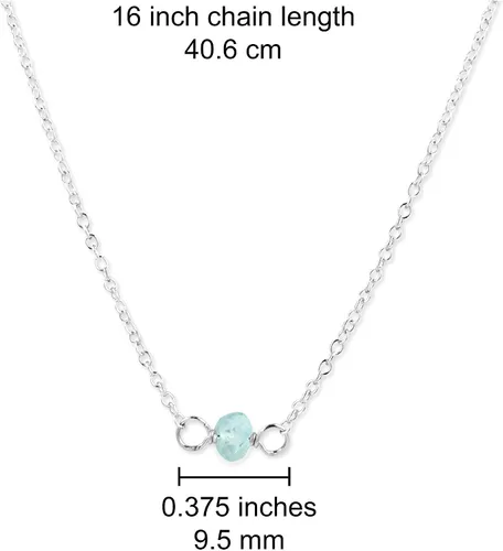 Vista 192 de Gargantilla de piedra natal – Regalo de cumpleaños, regalo para niña, mujer, amiga, hija, esposa, mamá, ella, joyas de piedras preciosas para uso
