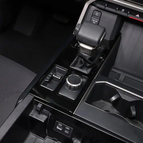 Vista 3 de TOYCIDFG Cubierta del panel de palanca de cambios compatible con Toyota Tundra 2022-2026, accesorios interiores (negro UV)