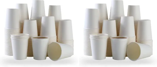 Vista 8 de 100 tazas de café caliente desechables Park - Vasos de papel a granel de 8 onzas, tazas desechables