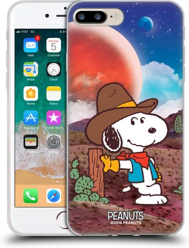 Vista 36 de Head Case Designs Funda de gel con licencia oficial de Peanuts Nebula Cactus Needles Snoopy Space Cowboy [protección de grado militar] compatible