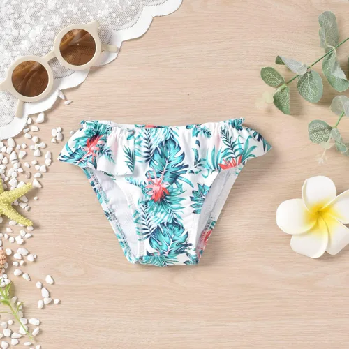 Vista 7 de Aalizzwell Traje de baño de bikini para bebé niña con diadema