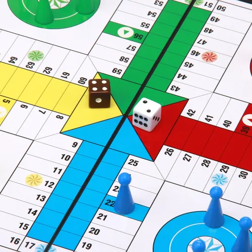 Vista 4 de Amerous Juego de Ludo Go Board plegable de viaje magnético de 10