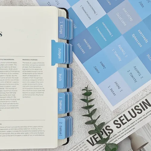 Vista 6 de ZIEYOMI - Pestañas para la Biblia, suministros para el diario de la Biblia, pestañas de libro de la Biblia de letra grande para mujeres y hombres