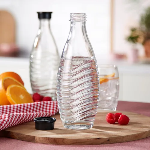Vista 2 de SodaStream Jarra de cristal - Solo para la máquina de agua efervescente, pingüino o cristal, paquete de 2