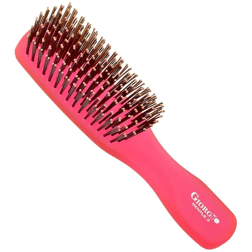 Vista 6 de Giorgio Gentle Blue Neon - Cepillo para el cabello de tamaño completo, 7.75 pulgadas, hombres, mujeres y niños, cepillo desenredante, masajeador