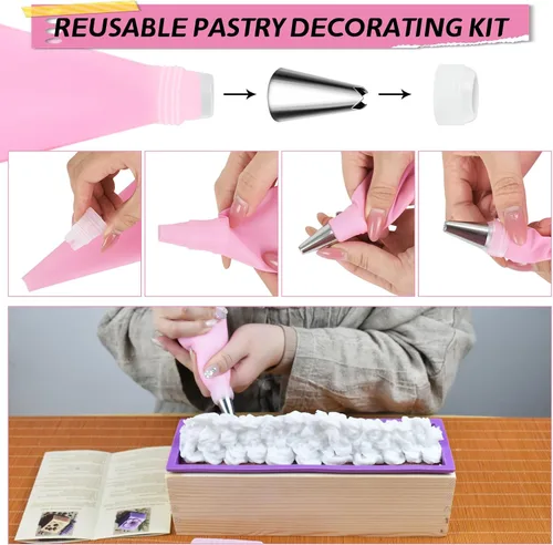 Vista 5 de Artcome Kit de fabricación de jabón: suministros completos para hacer jabón con molde de silicona de 42 onzas, herramientas de corte de madera