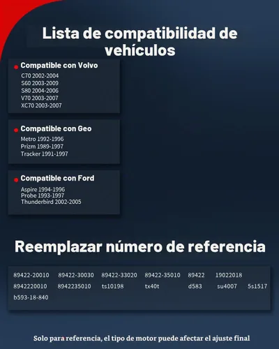 Vista 9 de VEHICODE Sensor de temperatura del refrigerante del motor, sensor de temperatura del agua ECT compatible con Toyota Tacoma 4Runner Camry Corolla