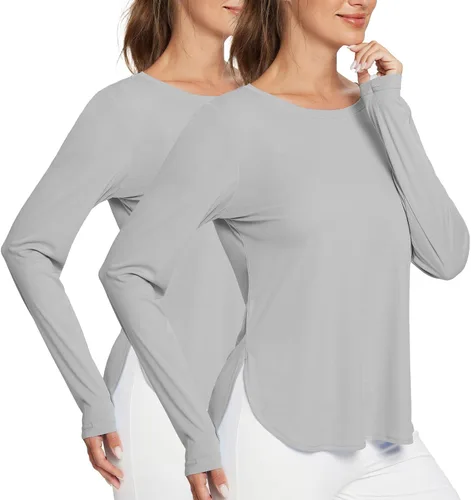 Vista 74 de BALEAF - Camisetas de sol de manga larga para mujer, con FPU 50+, para senderismo, ligeras, de secado rápido, protección contra rayos ultravioleta