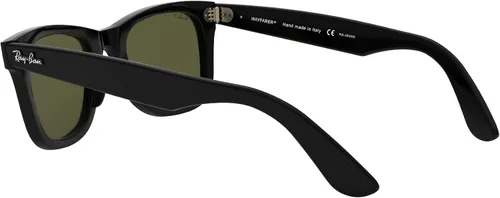 Vista 4 de Ray-Ban Gafas de sol cuadradas unisex para adultos montura negra lentes verdes talla M NegroG-15 Verde Polarizado