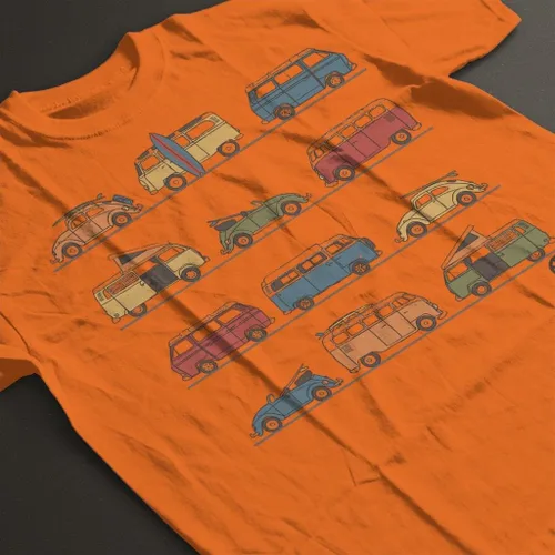 Vista 4 de Volkswagen Vans and Beetles - Camiseta para mujer