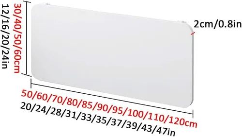 Vista 2 de Mesa de pared multifuncional/plegable/que ahorra espacio, escritorio de computadora para oficina en casa, mesa de comedor de cocina, mesa