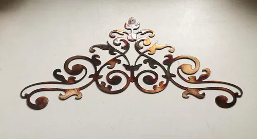Vista 2 de Decoración ornamental de la pared del metal plateado del cobre/bronce del pergamino