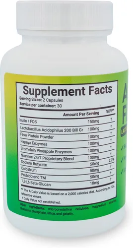 Vista 2 de Suplemento probiótico Lactobacillus Acidophilus, 60 cápsulas, soporte digestivo