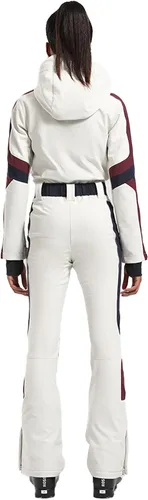 Vista 2 de GSOU SNOW Trajes de esquí para mujer, de una pieza, para snowboard, invierno, impermeable, resistente al viento, traje de nieve para deportes al