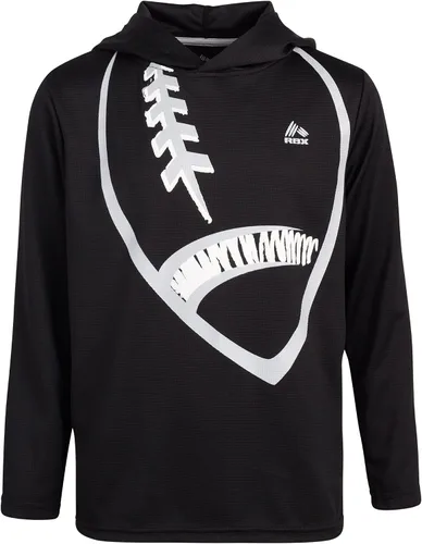 Vista 5 de RBX Conjunto deportivo para niños Sudadera térmica deportiva de 2 piezas con capucha y pantalones deportivos de tricot (talla 8-12)