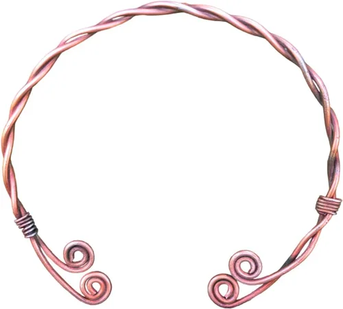 Vista 14 de NauticalMart Collar medieval de hierro tradicional celta torque torque, torque forjado a mano, torc nórdico medieval, cuello auténtico y anillo