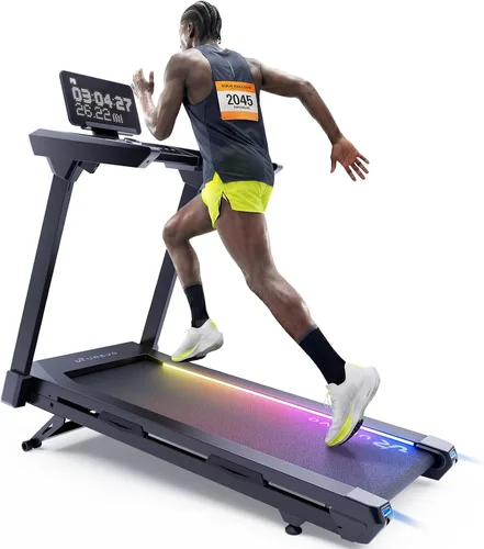 Vista 12 de 1st Smart Home - Cinta de correr solo para maratonistas con masajeador inteligente de pantorrillas, cintas de correr silenciosas UREVO para el hogar