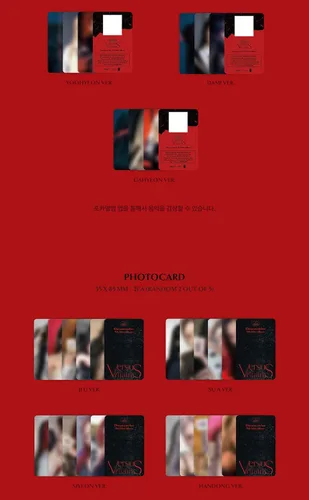 Vista 4 de (POCA Ver) DREAMCATCHER [VILLAINS] 9º Mini álbum (versión aleatoria Ver.+1ea Store Gift Photo Card) K-POP SELLADO