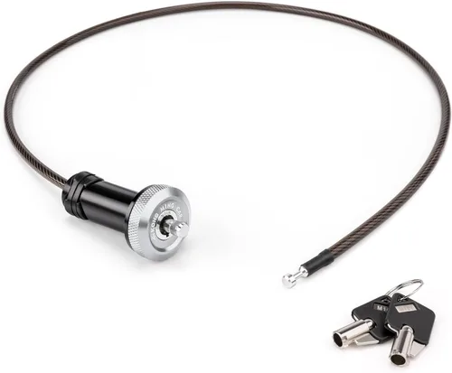 Vista 9 de Candado de cable de bicicleta – Cable de bloqueo de bicicleta – Bloqueo de cadena de bicicleta para casco de bicicleta, antirrobo para barras