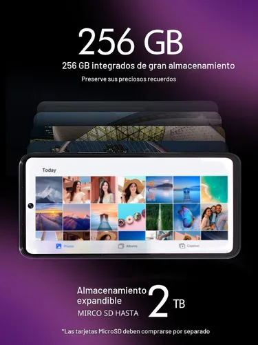 Vista 6 de T-Mobile Revvl 7 Pro 5G Smartphone Desbloqueado, 256GB, Azul Azuri