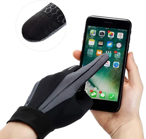 Vista 2 de PURFUN Guantes de conducción de malla fresca para hombres y mujeres, protección solar UV, antideslizantes, guantes de ciclismo para bicicleta