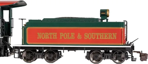 Vista 3 de Bachmann Trains 4-6-0 Loco de vapor con engranajes de metal Navidad gran escala G
