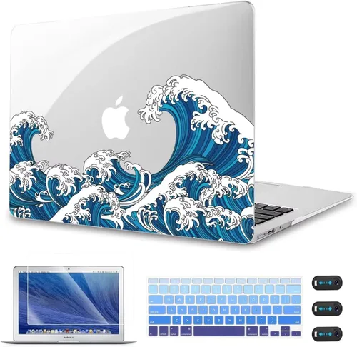 Vista 9 de CISSOOK Compatible con modelos de fundas para MacBook Air de 13 pulgadas: A1369 y A1466, versión anterior 2010-2017, carcasa rígida de plástico